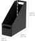 IRIS USA Letter/Legal File Metal Magazine File Holders, Black - 6Pack